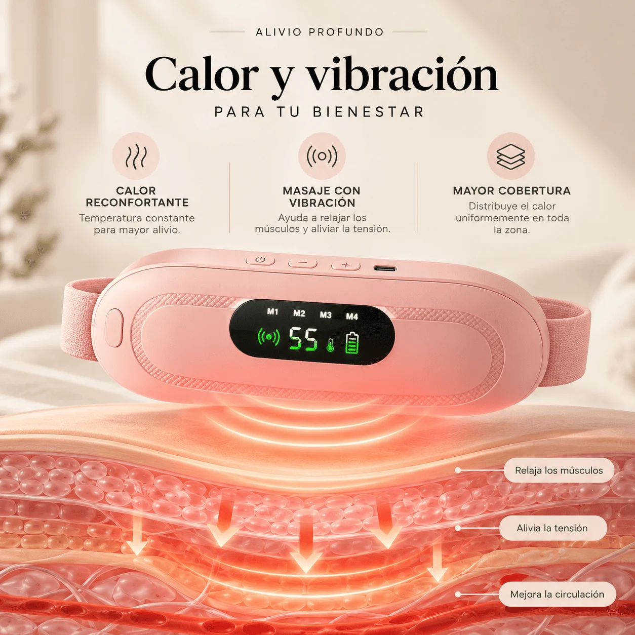 Masajeador Térmico para Cólicos — foto 3
